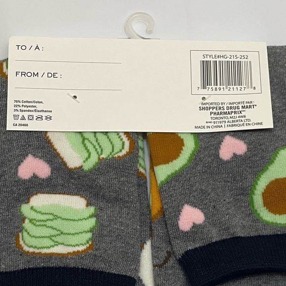 🥑Breakfast-Themed Women’s Socks | Avocado Toast & Egg | New with Tags🍞 - Picture 3 of 4